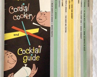 Vintage Hiram Walker Cocktail Recipe Booklet, 1957, Midcentury Entertaining