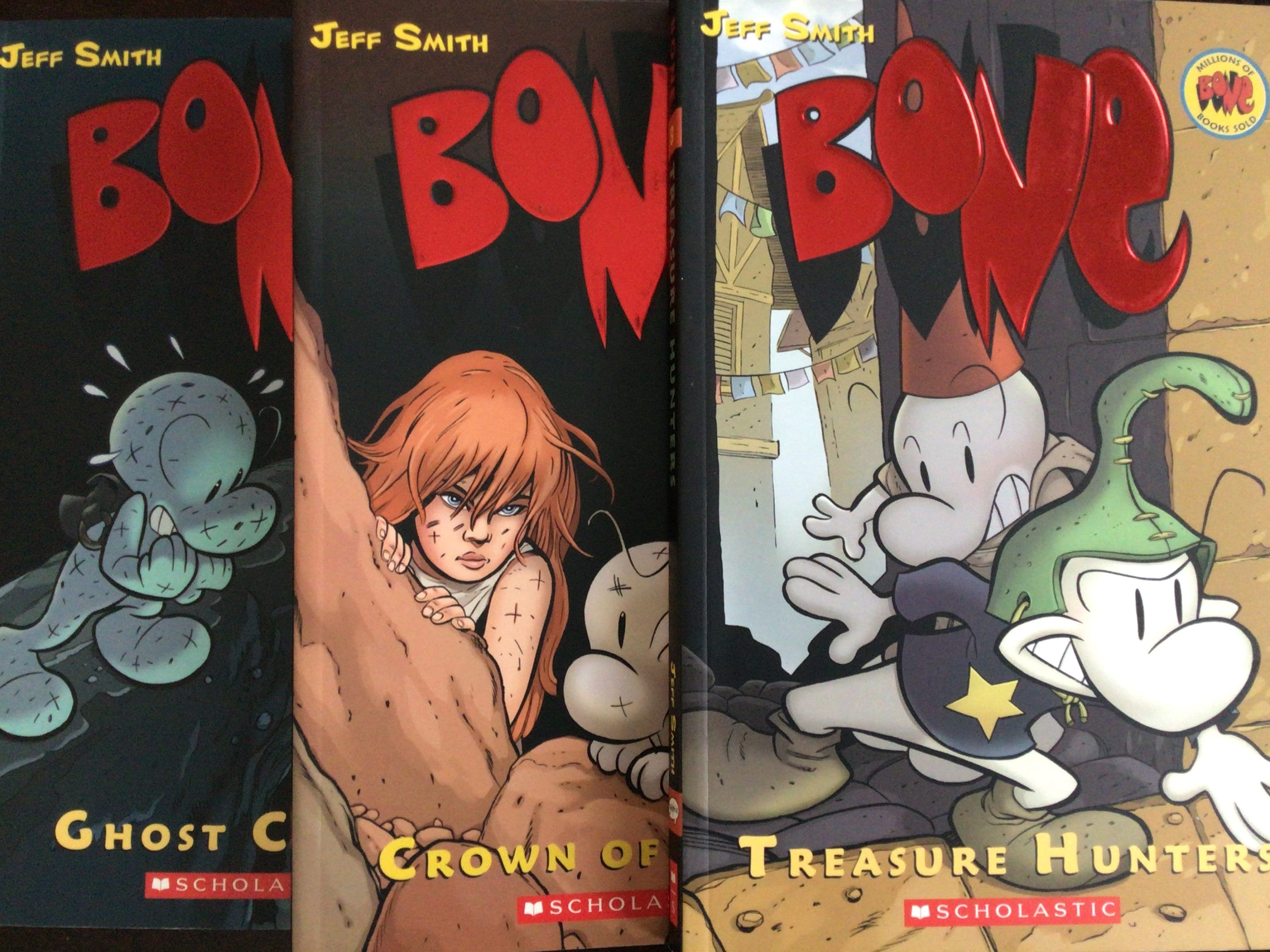 Bone Graphic Novel Comic Book by Jeff Smith, Volumes 6-9, Scholastic,  Paperback, 2009, Lot of 4 - Etsy