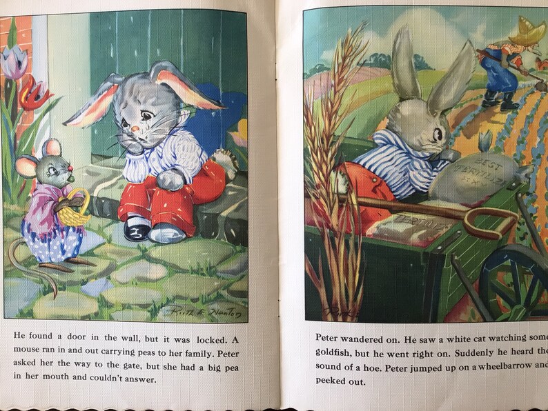 Vintage Peter Rabbit Book, 1947 Ruth E. Newton's Chubby Cubs - Etsy