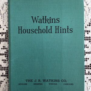 Libro de consejos para el hogar de Watkins, época de la Segunda Guerra Mundial, 1941, Cocina, Limpieza, Administración del hogar, Conservas, Primeros auxilios imagen 1