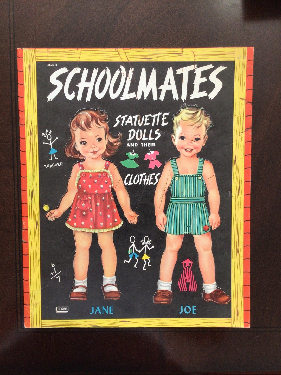 Vintage Paper Dolls Book Schoolmates Statuette Dolls and Etsy