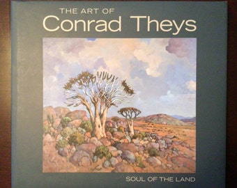 South African Art Book, The Art of Conrad Theys, Soul of the Land, Art Gallery, SIGNED, 2010, Slip Case plus Gallery Brochure, Landscape Art