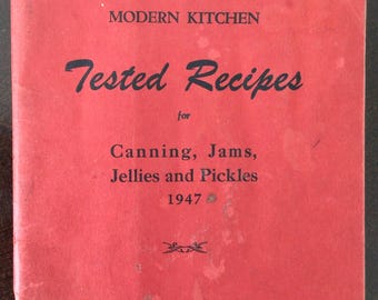 1947 Vancouver Daily Province Canning Recipes Booklet, Jams, Jellies, Pickles (Softcover)