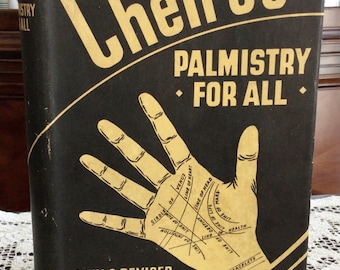 Vintage Cheiro's Palmistry for All, 1953, Irish Occultist, Hardcover Palm Reading Book