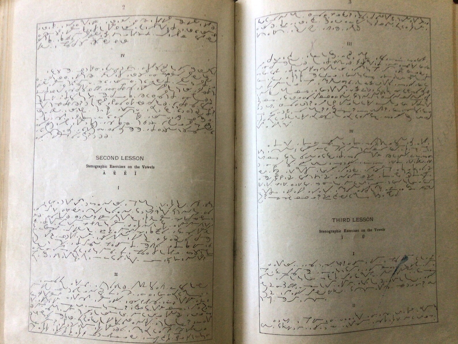 Antique Stenography Book, Perrault-duployan Complete Elementary Course ...