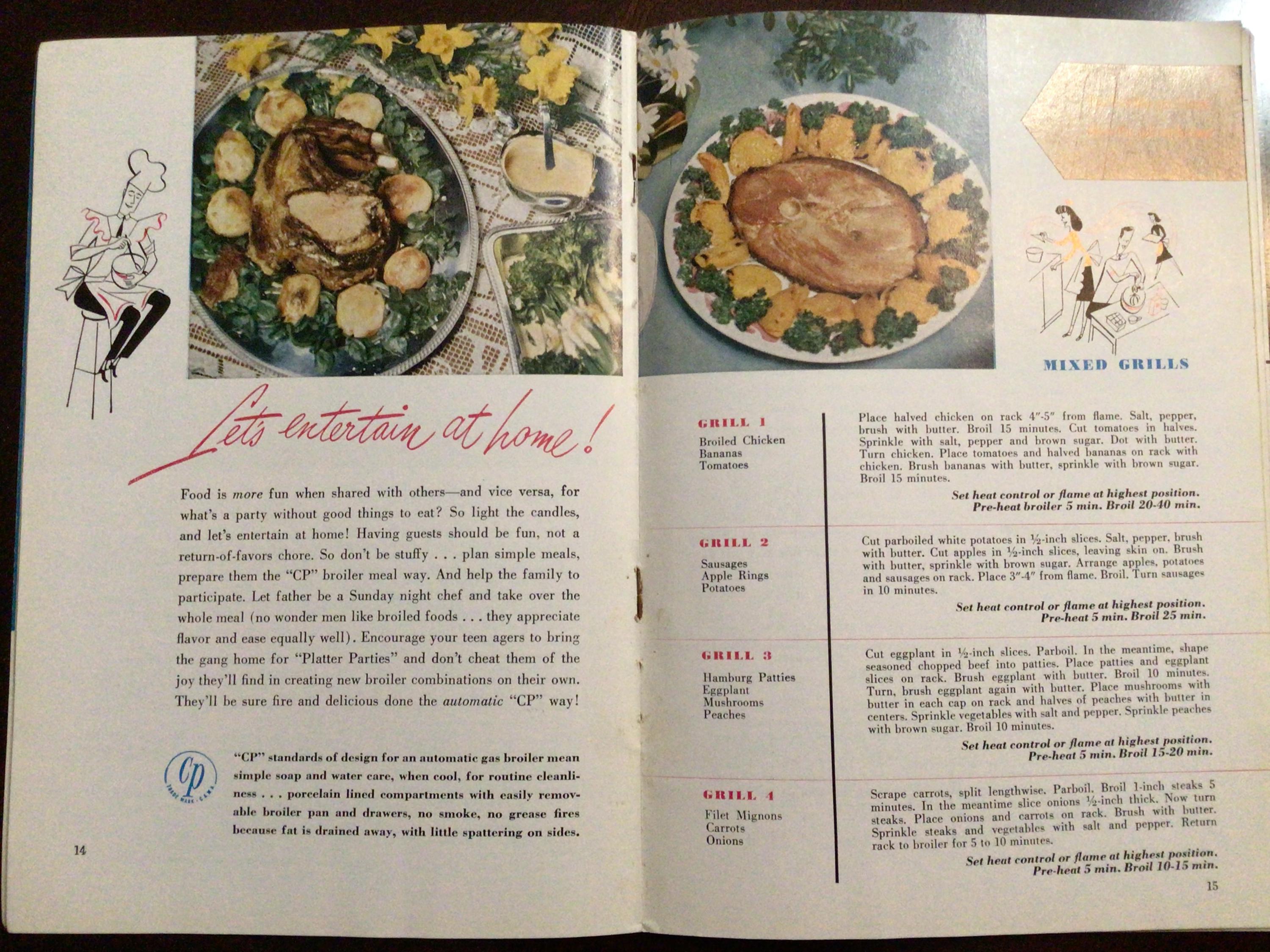 Vintage 1945 Recipe Booklet, Food is Fun, American Gas Association 