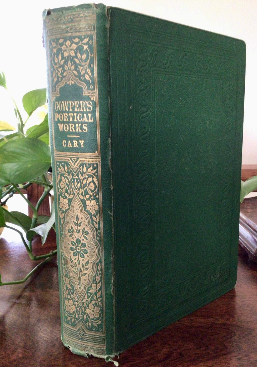 Antique Poetry Book, William Cowper Collected Poetical Works 1864