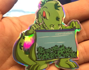 Cannabeliefs 2pc Sticker Pack. "Bud Brain" and "Reptar" Exclusive Designs.