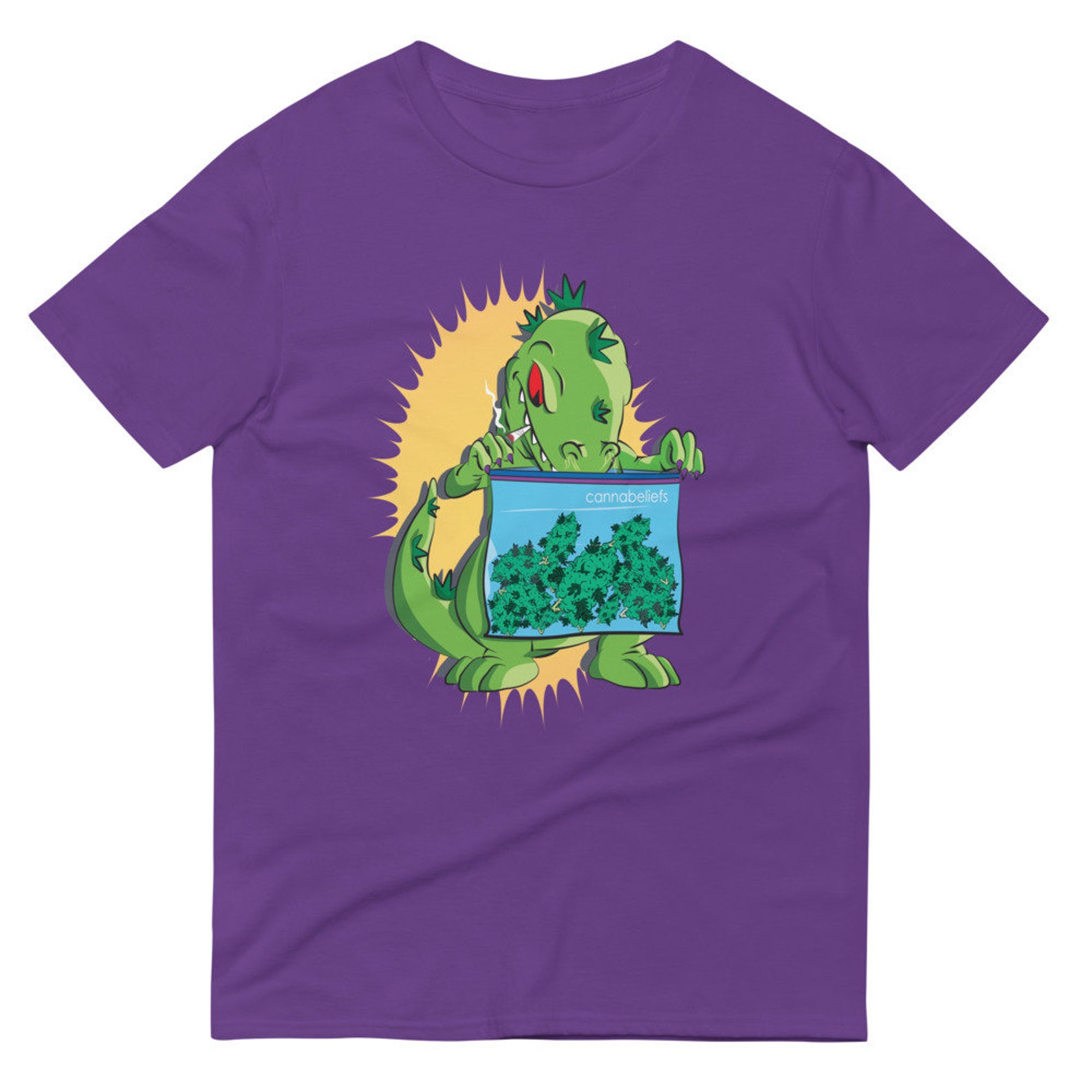 Reptar Weed Shirt Reptar Tee 420 Gifts for Stoners Etsy