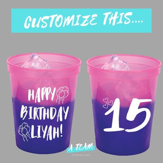 Color Changing Cup - Mood Cup - Custom Birthday Cup