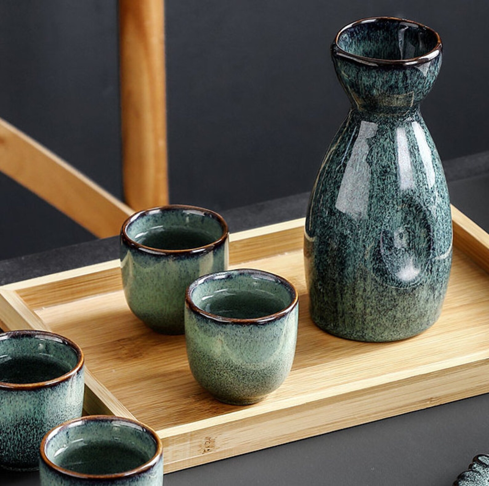 Sake Set Ceramic Sake Set Japanese Sake Cup Set Sake Pot Etsy