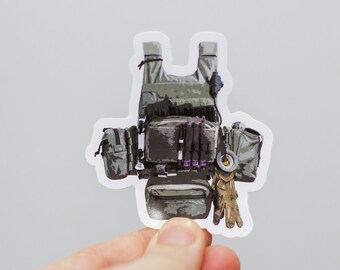 Army Sticker, Plate Carrier Sticker, Tactical Sticker, Soldier Sticker, Laptop Stickers, Gift For Him, Vinyl Sticker
