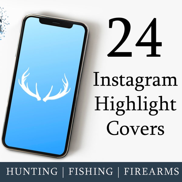 Tactical Instagram Highlight Icons, Fishing Instagram Stories, Hunting Social Media, Adventure Digital Download, Gift For Him