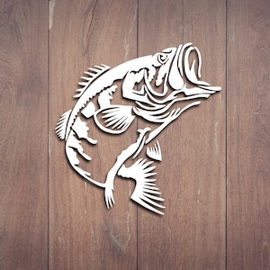 Buy Bass Fish Sticker Decals 50 Pcs, Cool Funny Vinyl Go Fishing