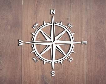 Compass Decal, Compass, Travel, Vinyl Decal, Car Decal, Wall Decal, Laptop Decal, Laptop Stickers, Gift for him, Gift for her, Stickers