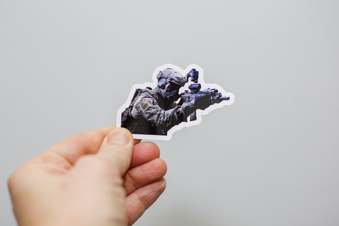 Gun Sticker, Tactical Sticker, Army Sticker, Soldier Sticker, Laptop ...