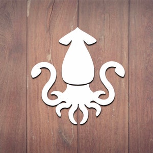 Squid Decal, Animals, Nautical decor, Car Decal, Wall Decal, Laptop Decal, Laptop Stickers, Gift for him, Gift for her, Stickers