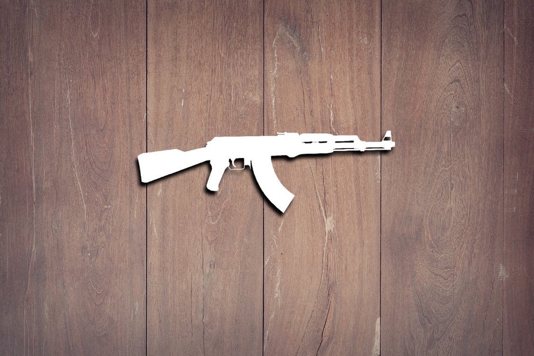 AK47 Decal, Gun, Vinyl Decal, Car Decal, Wall Decal, Laptop Decal ...