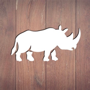 Rhino Decal, Safari Nursery Decor, Laptop Stickers, Car Decal, Wall Decal, Laptop Decal, Gift for him, Gift for her, Stickers, Yeti Decal