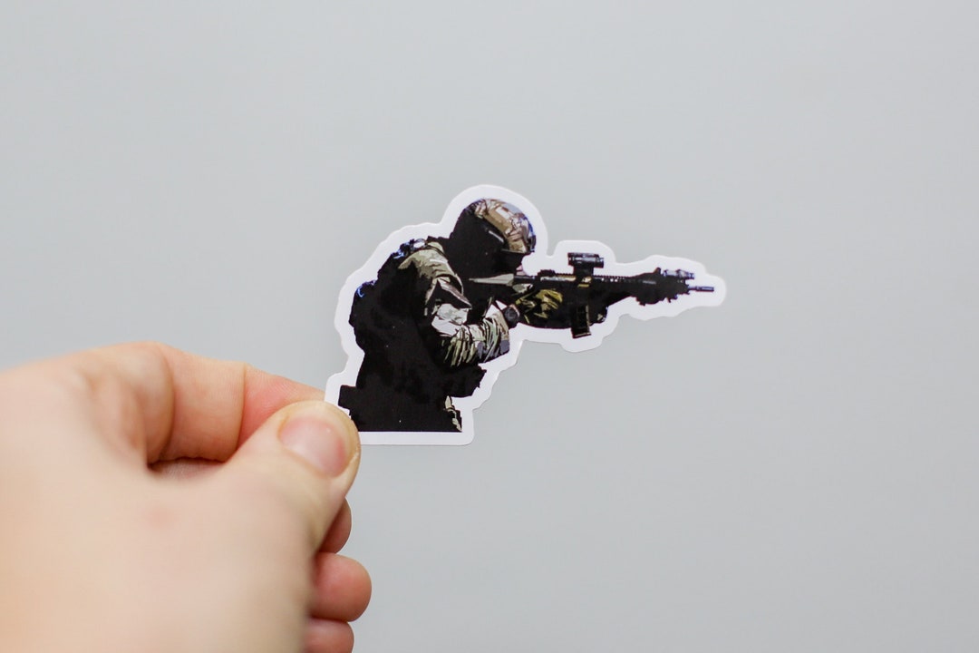 Gun Sticker, Tactical Sticker, Army Sticker, Soldier Sticker, Laptop ...