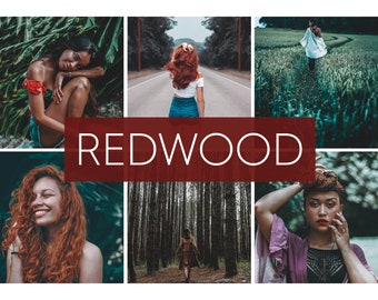 Ajustes preestablecidos móviles de Lightroom Madera roja, Ajustes preestablecidos de Lightroom, Ajustes preestablecidos móviles para Instagram, Ajustes preestablecidos de luz, Filtro de fotos Lr DNG