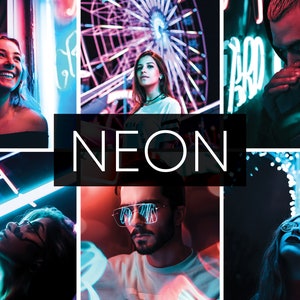 Lightroom Mobile Presets Neon, Lightroom Presets, Mobile Presets for Instagram, Light Presets, Lr Photo Filter DNG