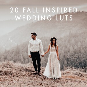 20 FALL INSPIRED HOCHZEIT LUTs für Videos / Adobe Premiere Pro / After Effects / Final Cut Pro