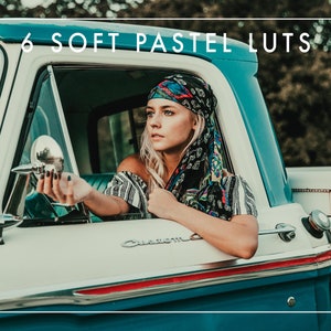6 Soft Pastel Inspired LUTs for Videos / Adobe Premiere Pro / After Effects