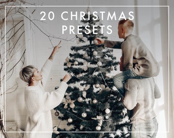 20 CHRISTMAS Presets: Lightroom Desktop & Mobile, Lightroom Presets, Lightroom Presets for Instagram, Light Presets, Lr Photo Filter DNG