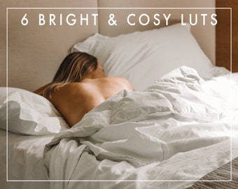 6 Bright & Cosy Warm White LUTs for Videos / Adobe Premiere Pro / After Effects