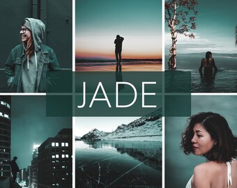 Ajustes preestablecidos móviles de Lightroom Jade, Ajustes preestablecidos de Lightroom, Ajustes preestablecidos móviles para Instagram, Ajustes preestablecidos de luz, Filtro de fotos Lr DNG