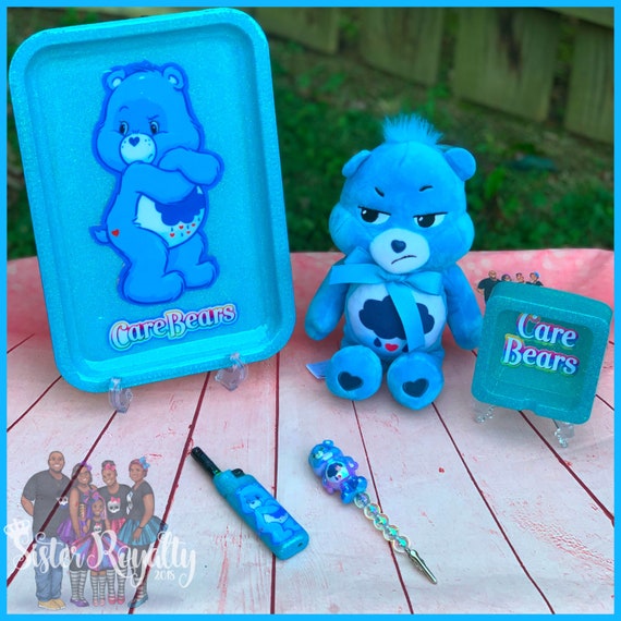Care Bear Rolling Tray Set With Stash Bear Etsy
