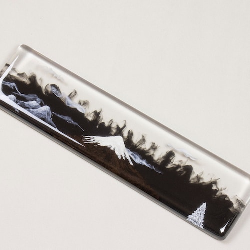 Handmade Keyboard Wrist Rest Artisan Wood Ebony Resin Etsy