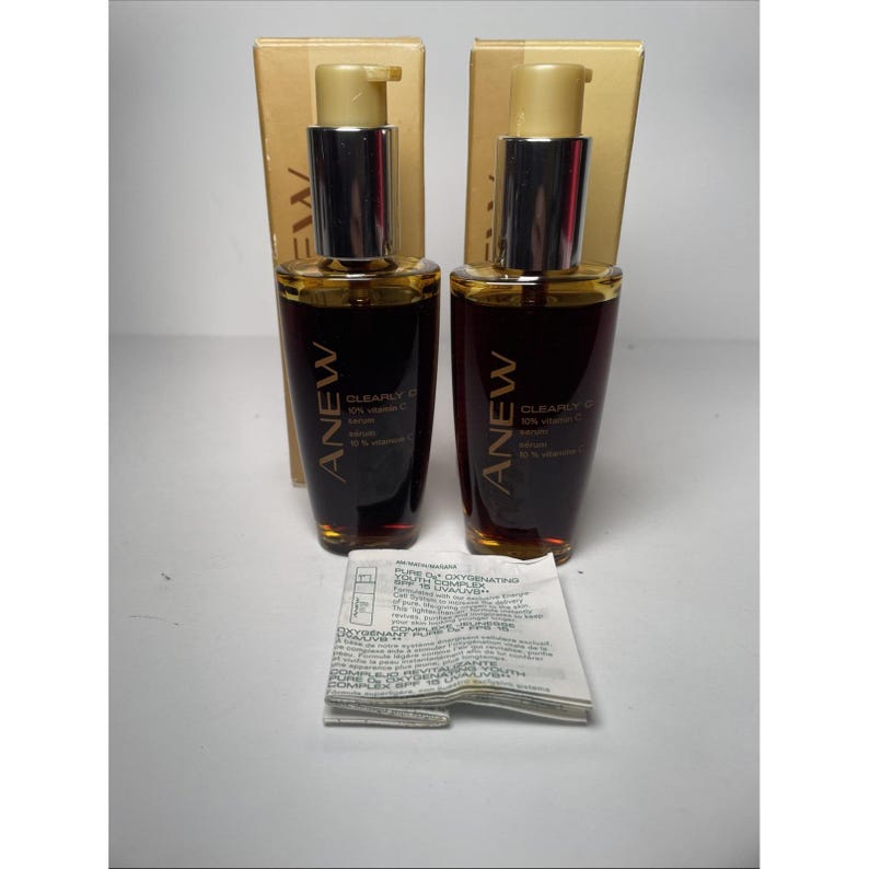 Avon Anew Clearly C 10% Vitamin-C-Serum 1 fl oz NOS 2001 2 Flaschen Bild 10