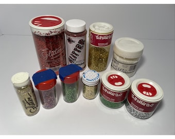 Vtg Glitter Glitterex Ross Bemiss-Jason Gick Crafts Chenile Kraft Co + Rotgold