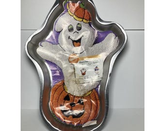 Vintage Wilton Haunted Kürbis Backform 1998