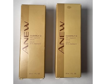 Avon Anew Clearly C 10% Vitamin-C-Serum 1 fl oz NOS 2001 2 Flaschen