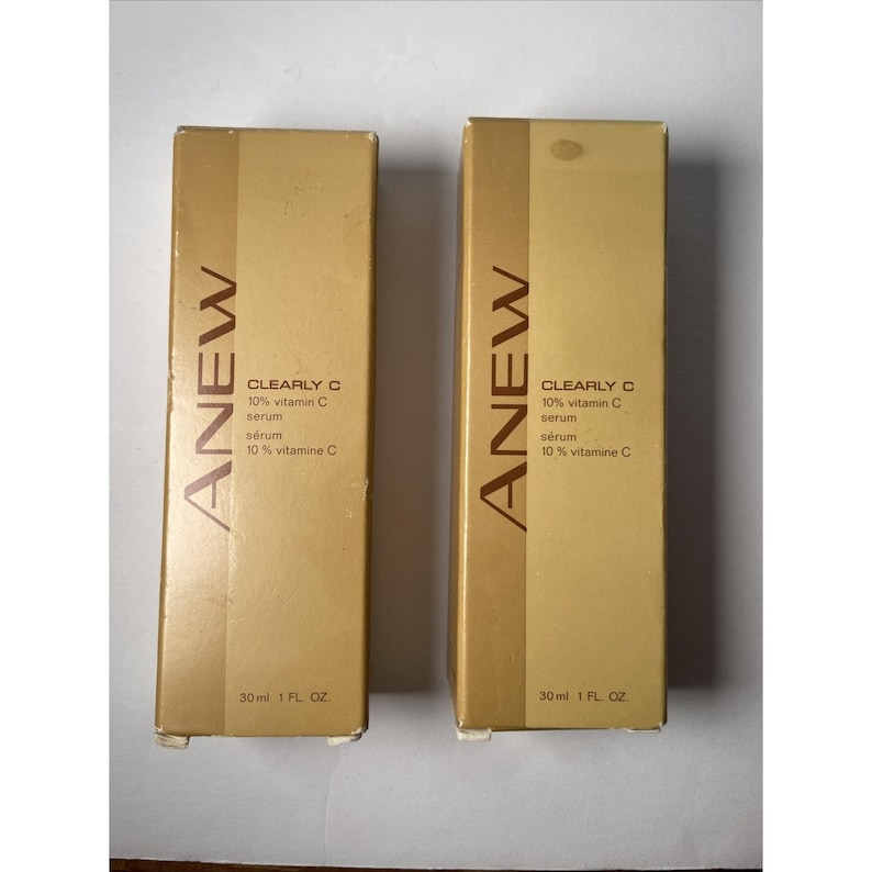 Avon Anew Clearly C 10% Vitamin-C-Serum 1 fl oz NOS 2001 2 Flaschen Bild 1