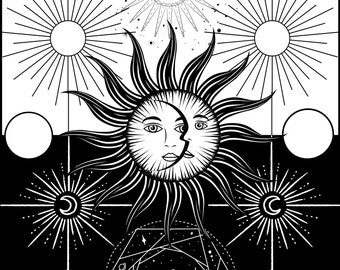 Sofortiger digitaler Download Ausmalseite zum Entspannen und Entspannen