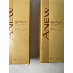 Avon Anew Clearly C 10% Vitamin-C-Serum 1 fl oz NOS 2001 2 Flaschen Bild 3