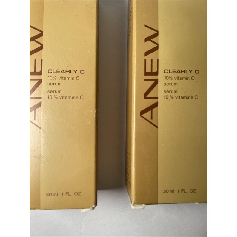 Avon Anew Clearly C 10% Vitamin-C-Serum 1 fl oz NOS 2001 2 Flaschen Bild 3