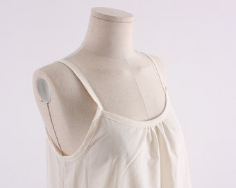 Women Cotton INNER Beige Lace Slip | Dress Underwear | Night Wear Cami Layering Slip Sleepwear Underskirt Petticoat Camisole Slips | XS-XL