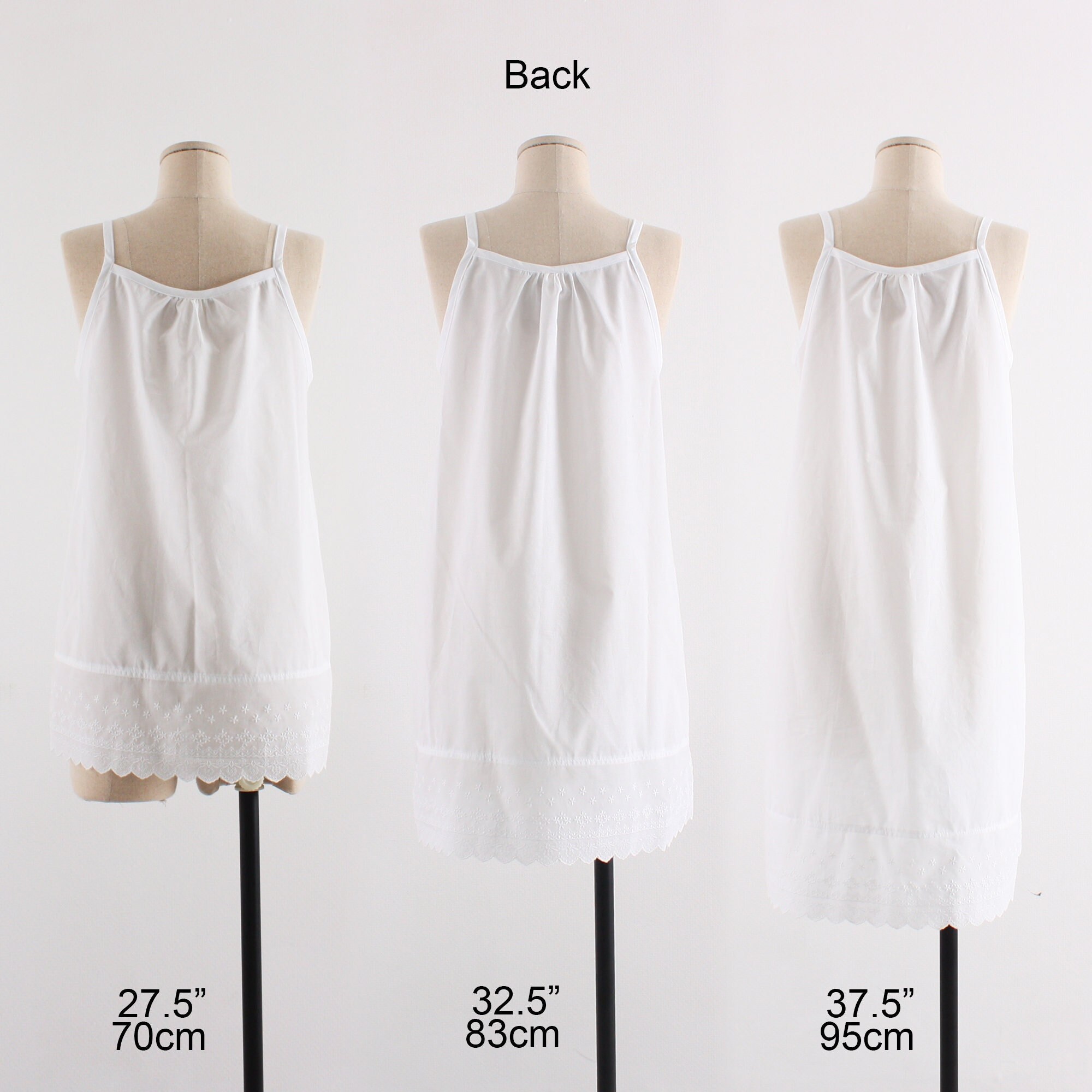 Women Cotton INNER White Lace Slip Dress Underwear Etsy