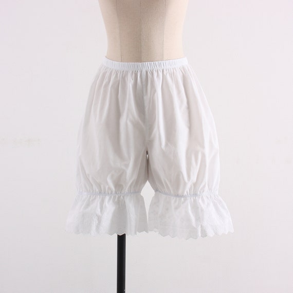 Underworks Cotton Knit Snip-A-Length Pettipants Culotte Slip Bloomers Split Skirt