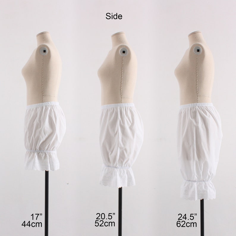 Black/Red Striped Crepe Long Bloomers