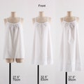 Women Cotton INNER White Lace Slip | Dress Underwear | Sleepwear Underskirt Petticoat Camisole Slips | Night Wear Cami Layering Slip XS-XL product logo
