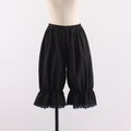 Womens Cotton Black Lace Bloomers / Long Bloomers / Pettipants / Underwear / Ladies / Vintage / Pantaloons / victorian / Basic / XS ~ XL