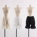 Women Cotton Lace Bloomers / 20.5” 52cm Bloomers / Black Beige White Pettipants / Underwear / Vintage / Pantaloons / victorian / XS ~ XL