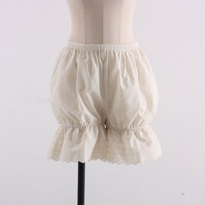 Womens Cotton Begie Lace Bloomers / Short Bloomers / Pettipants / Underwear / Ladies / Vintage / Pantaloons / victorian / Basic / XS ~ XL