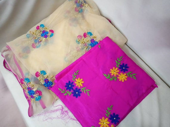 purple mekhela sador